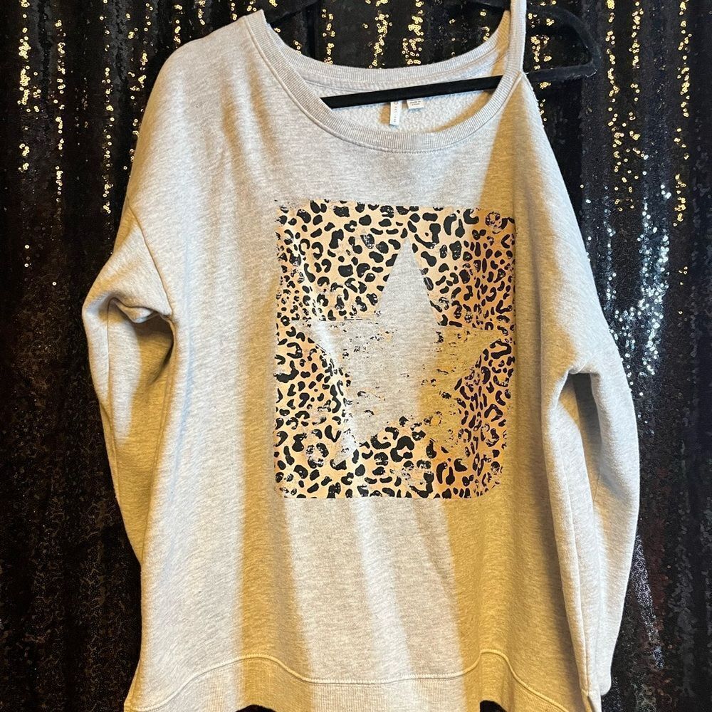 Cato Light Gray Cozy Sweatshirt